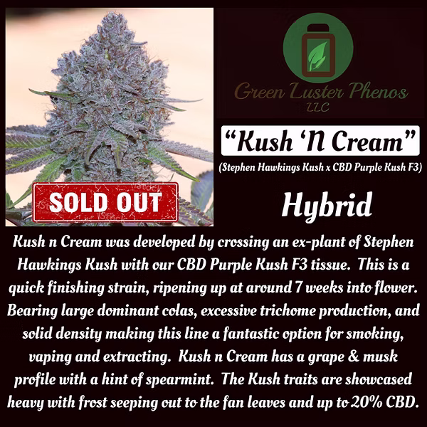 An image of Kush 'n Cream